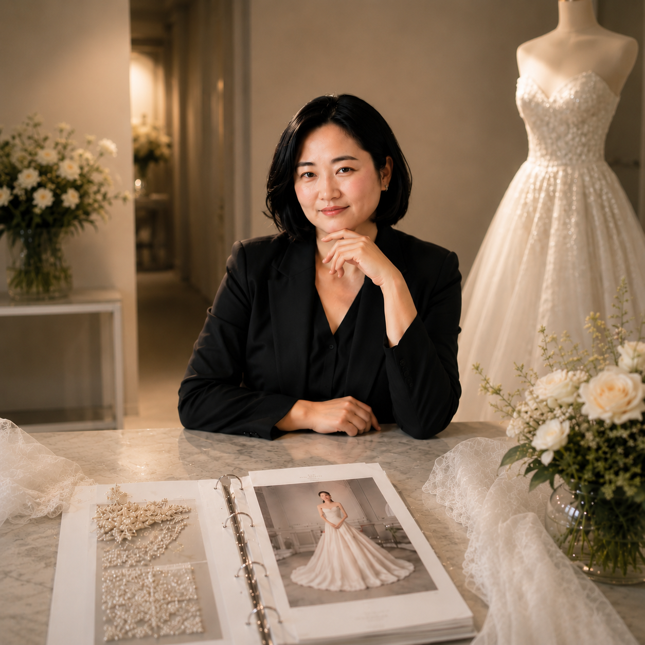 Inside the Maison Evelyn bridal boutique