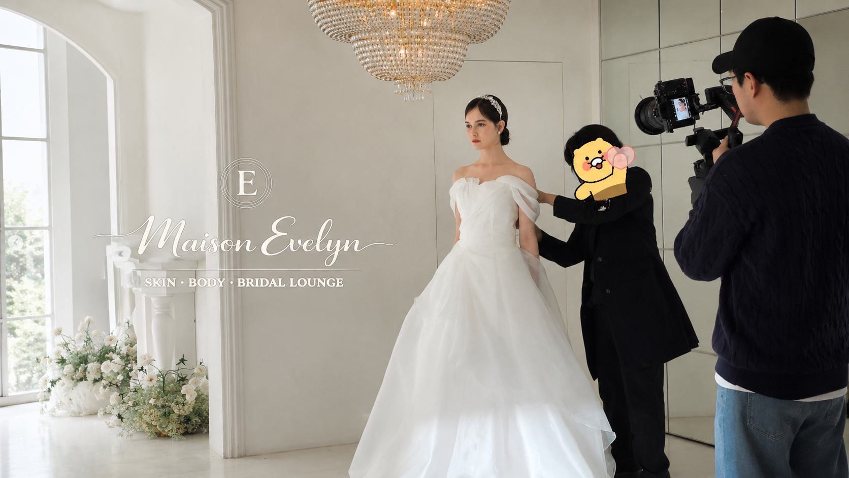 Bridal styling at the Maison Evelyn studio